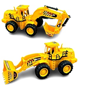 construction truck vehicles  friction powered vehicles with flexible joints push and go excavator bulldozer toysbig wheeler heavy duty unbreakable toy for kids jcb amp bulldozer