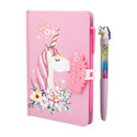 TECHNOCHITRA Unicorn Password Lock Diary for Girls A5 Notebook Single 80 Pages