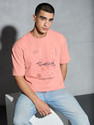 TECHNOSPORT Graphic Print Men Crew Neck Orange