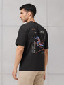 TECHNOSPORT Graphic Print Men Round Neck Black