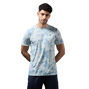 TECHNOSPORT Mens 100 Polyester Regular Fit Half