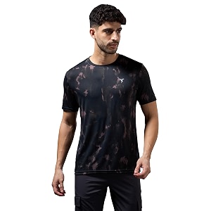 TECHNOSPORT Mens 100 Polyester Regular Fit Half