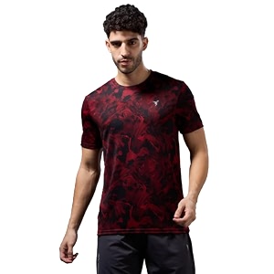TECHNOSPORT Mens 100 Polyester Regular Fit Half