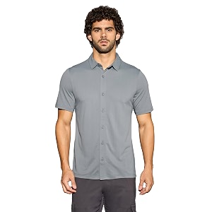 TECHNOSPORT Mens Black Solid Regular Fit Spread