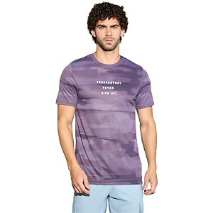 TECHNOSPORT Mens Regular Fit Half Sleeve Crew