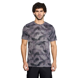 TECHNOSPORT Mens Regular Fit Half Sleeve Crew