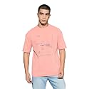 TECHNOSPORT Men39s Oversized Fit Half Sleeve Crew