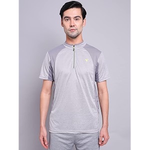 TECHNOSPORT Mens Polyester Slim Fit T-Shirt