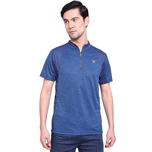 TECHNOSPORT Mens Polyester Slim Fit T-Shirt