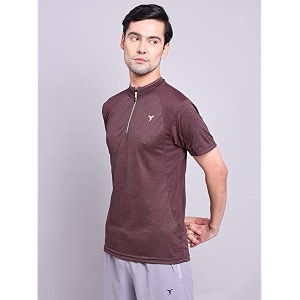 TECHNOSPORT Mens Polyester Slim Fit T-Shirt
