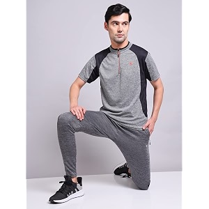 TECHNOSPORT Mens Polyester Slim Fit T-Shirt
