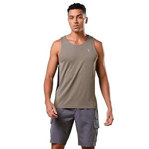 TECHNOSPORT Mens Polyester Solid Slim Fit T-Shirt