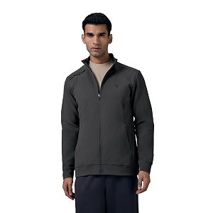 TECHNOSPORT Mens Regular Fit Solid Mock Collar