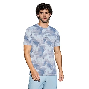 TECHNOSPORT Mens Regular Fit Half Sleeve Crew