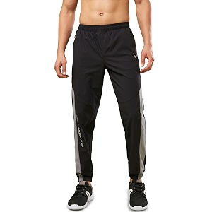TECHNOSPORT Mens Regular Fit Joggers with Zip