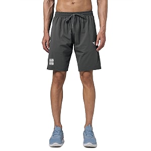 technosport men39s regular fit shorts with zip pockets elasto lite quick dry moisture wicking stretchable shorts for gym running and casual wear