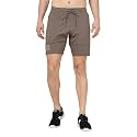 TECHNOSPORT Men's Regular Fit Shorts with Zip Pockets, ELASTO LITE Quick Dry Moisture Wicking Stretchable Shorts for Gym Running and Casual Wear