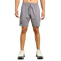 TECHNOSPORT Men's Regular Fit Shorts with Zip Pockets, ELASTO LITE Quick Dry Moisture Wicking Stretchable Shorts for Gym Running and Casual Wear