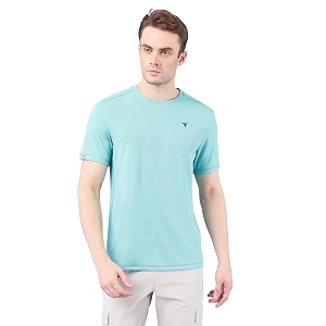 technosport men39s slim fit polyester activewear sports t-shirt with moisture-wicking comfort for workout running amp gym