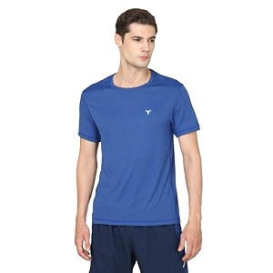 technosport men39s slim fit polyester activewear sports t-shirt with moisture-wicking comfort for workout running amp gym