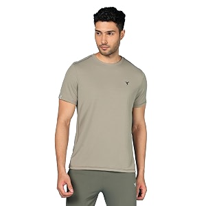 technosport men39s slim fit polyester activewear sports t-shirt with moisture-wicking comfort for workout running amp gym
