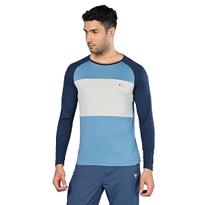 TECHNOSPORT Mens Slim Fit Polyester Color Block