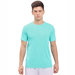 technosport men39s slim fit polyester activewear sports t-shirt with moisture-wicking comfort for workout running amp gym
