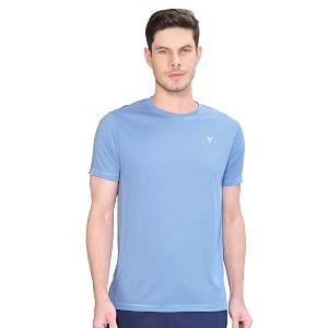technosport men39s slim fit polyester activewear sports t-shirt with moisture-wicking comfort for workout running amp gym
