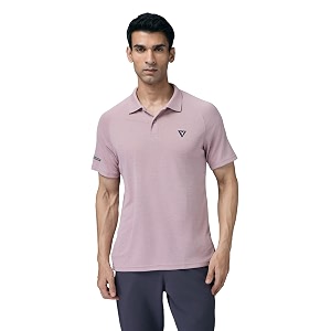 TECHNOSPORT Mens Slim Fit Half Sleeve Polo