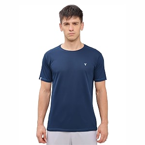 technosport men39s slim fit polyester activewear sports t-shirt with moisture-wicking comfort for workout running amp gym