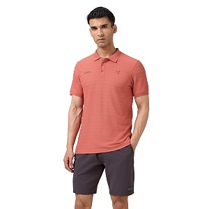 TECHNOSPORT Mens Slim Fit Half Sleeve Polo