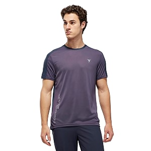 TECHNOSPORT Mens Slim Fit Color Block T-Shirt