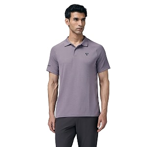 TECHNOSPORT Mens Slim Fit Half Sleeve Polo