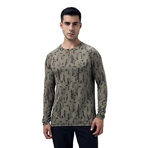TECHNOSPORT Mens Slim Fit All Over Print