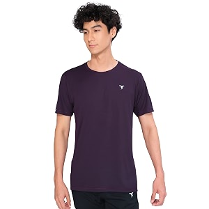technosport men39s slim fit polyester activewear sports t-shirt with moisture-wicking comfort for workout running amp gym