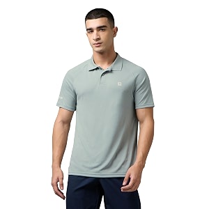 TECHNOSPORT Mens Slim Fit Half Sleeve Polo