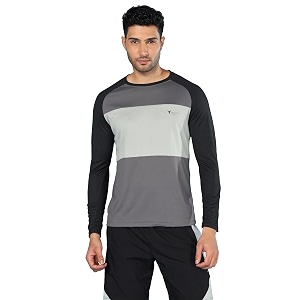 TECHNOSPORT Mens Slim Fit Polyester Color Block