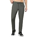 TECHNOSPORT Men's Regular Fit Track Pants with Zip Pockets, DURACOOL+ Quick Dry Stretchable Lightweight Lower for Gym Running Yoga and Sports