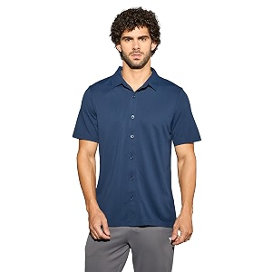 TECHNOSPORT Mens Black Solid Regular Fit Spread