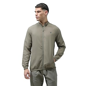 technosport men39s solid polyester techno lite jacket with spf50 and microbial properties