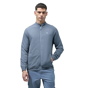 technosport men39s solid polyester techno lite jacket with spf50 and microbial properties