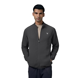 technosport men39s solid polyester techno lite jacket with spf50 and microbial properties