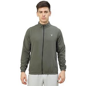 technosport men39s solid polyester techno lite jacket with spf50 and microbial properties