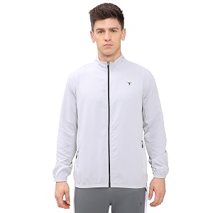 technosport men39s solid polyester techno lite jacket with spf50 and microbial properties
