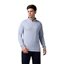 TECHNOSPORT Men39s Solid Quarter Zip Gym Slim