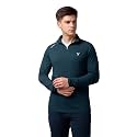 TECHNOSPORT Men39s Solid Quarter Zip Gym Slim