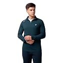 TECHNOSPORT Men39s Solid Quarter Zip Gym Slim