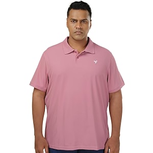 TECHNOSPORT Mens Solid Slim Fit Polo Collar