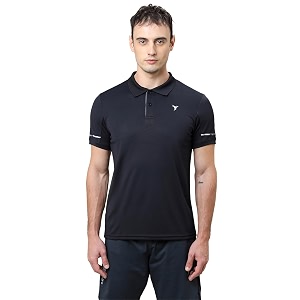 TECHNOSPORT Mens Solid Slim Fit Polo Collar