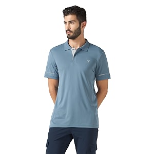TECHNOSPORT Mens Solid Slim Fit Polo Collar